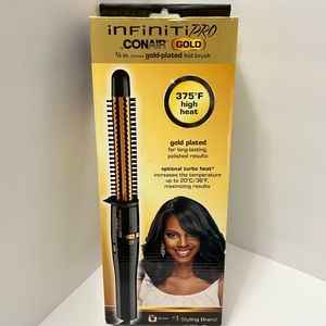 Conair INFINITIPRO Ultra-High Heat Silicon 3/4-inch Hot Brush CURLING BRUSH